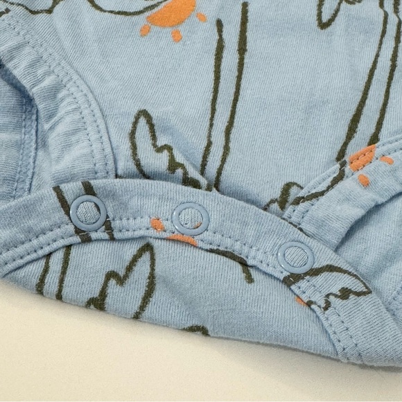 Carter’s Palm Tree Bodysuit & Shorts Set | Newborn | Blue & Brown | 100% Cotton - Picture 5 of 5